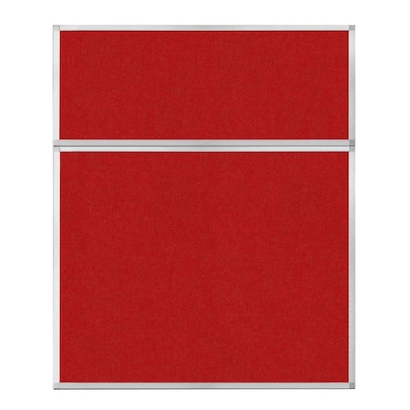 Versare Hush Panel Configurable Cubicle Partition 5' x 6' Red Fabric 1852419